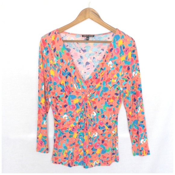 Cable & Gauge Tops - 2/$20 Cable Gauge Abstract Print Criss Cross Shirt Cable & Gauge Tops - 2/$20 Cable Gauge Abstract Print Criss Cross Shirt